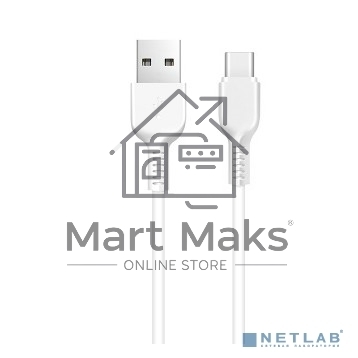 Кабель USB Type-C/ HOCO HC-61199 X13/ 1m/ 2A/ White