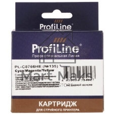 Картридж струйный ProfiLine PL-C8766HE №135 для принтеров HP PS325/375/2613/2713/8153/8453/Officejet 6213/7313 Color водные