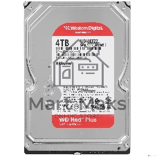 Жесткий диск HDD WD SATA3 4Tb NAS Red Plus 5400 128Mb 1 year warranty (replacement WD40EFZX, WD40EFAX)