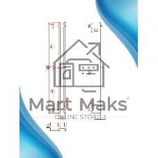 Полотенцесушитель дизайнерский электрический, профильный BAU Stella Square 10х120, 2 коллектора, 2 крючка, нерж. сталь полированная