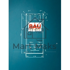 Инсталляция BAU PRO для подвесного унитаза, клавиша смыва BAU Hotel для инсталляции, белый глянец