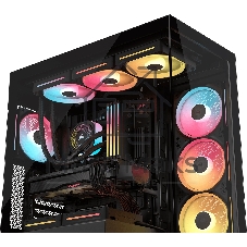Корпус Corsair iCUE Link 3500X LX-R RGB Black, Midi-Tower, чёрный, 3 x 120 мм