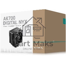 Устройство охлаждения(кулер) Deepcool AK700 Digital NYX Soc-AM5/AM4/1200/1700/1851 черный 4-pin 21-36dB Al+Cu LCD 280W 1252gr Ret (R-AK700-BKNNMN-GJD-1)