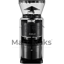 Кофемолка Kitfort КТ-787 200Вт сист.помол.:жернова вместим.:250гр черный/серебристый