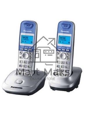 Телефон беспроводной (DECT) Panasonic KX-TG2512RUS (серебристый) Доп трубка в комплекте,АОН, Caller ID,спикерфон на трубке,полифония