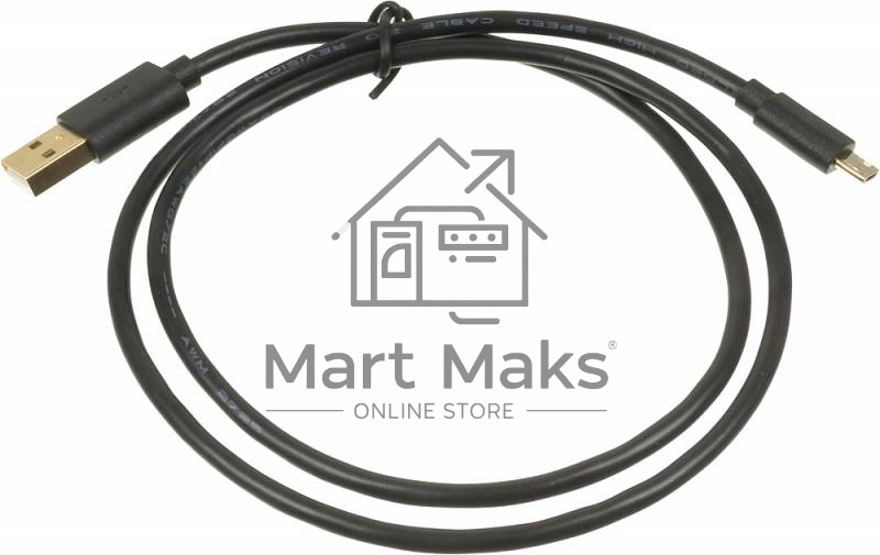 Кабель USB2.0 2A Square Connector USB A (m)/micro USB B (m) 0.75м Позолоченные контакты