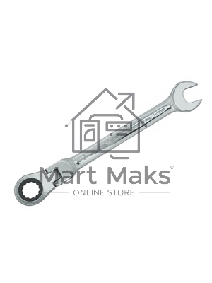 Ключ Matrix комбинированный трещоточный 10мм CrV шарнирный зерк.хром professional