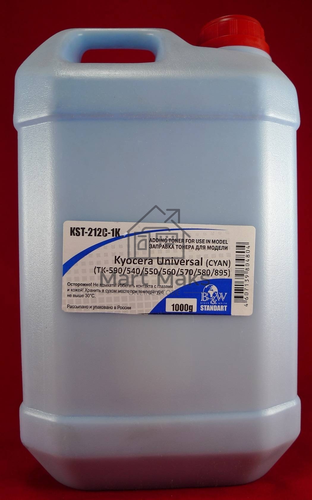 Тонер Kyocera Universal (TK-590/540/550/560/570/580/895) cyan (кан. 1кг) B&W Standart (Tomoegawa) фас России