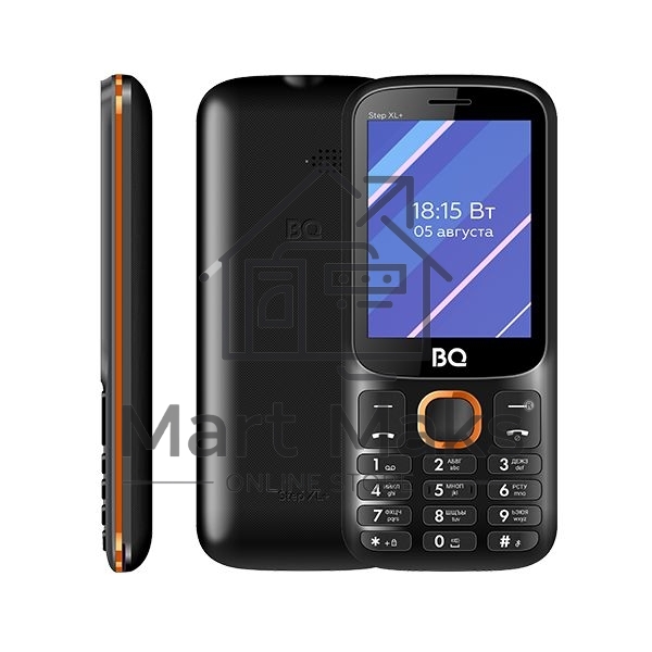 Мобильный телефон BQ 2820 Step XL+ черный/синий