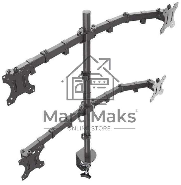Кронштейн ONKRON D421E для четырех мониторов 13