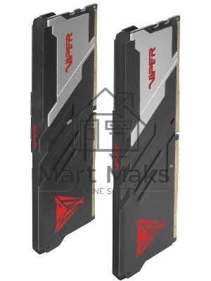 Оперативная память Patriot Viper Venom, DDR5, 32Gb (2x16Gb), 7400MHz, CL36, DIMM, с радиаторами, черный