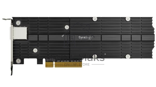 Сетевая карта Synology M.2 SSD-NVME adapter M.2 2110/2080,2 slots m.2 key, 10 Gigabit port RJ-45, PCIe 3.0 x8 adapter (FH bracket)'