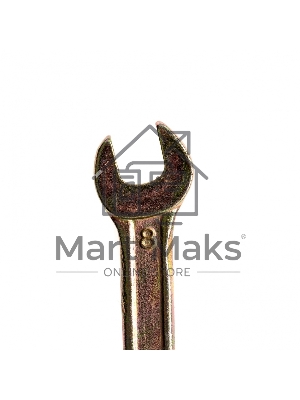 Ключ рожковый, 8 х 10 мм, желтый цинк Сибртех