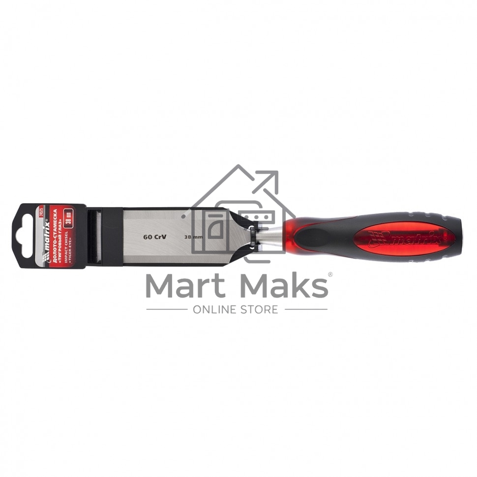 Долото MATRIX 2452538мм двухкомпонентная обрезиненная рукоятка