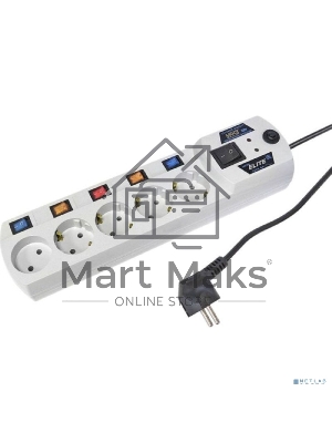Сетевой фильтр Most EHV 5м (5 розеток) белый (коробка)