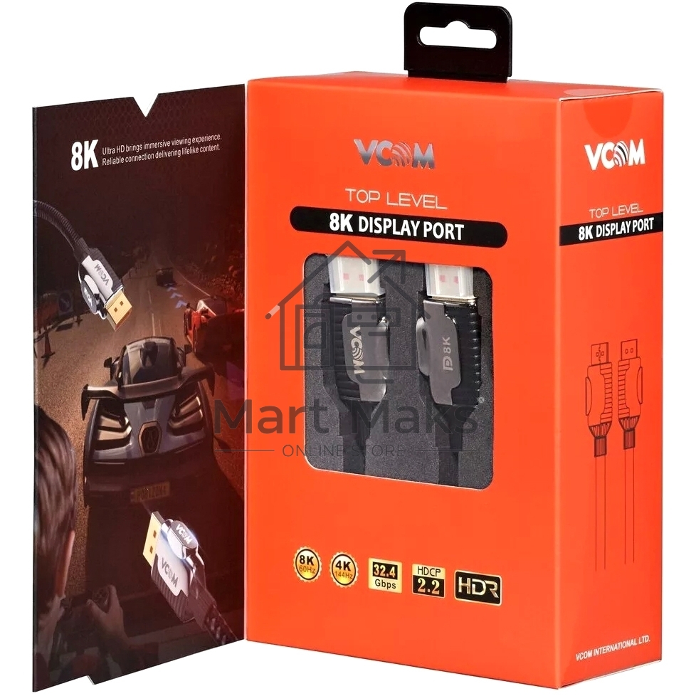 Кабель соединительный DISPLAY PORT v1.4, 8K@60Hz, 3m VCOM <CG634-3M>