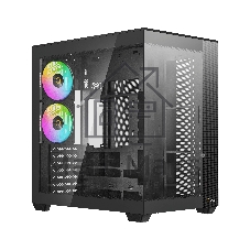 Корпус Ocypus Delta C74 ARGB Black, Midi-Tower, чёрный, 2 x 120 мм