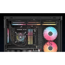 Корпус Corsair iCUE Link 3500X LX-R RGB Black, Midi-Tower, чёрный, 3 x 120 мм