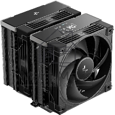Кулер для процессора DEEPCOOL AK620 G2 DIGITAL NYX LGA1851/1700/1200/115X/AM5/AM4 (8шт/кор, TDP 260W, PWM, DUAL Fan 120мм, 6 тепл. трубок, Copper Base, черный) RET (R-AK620G2-BKNNMN-GJD-1)