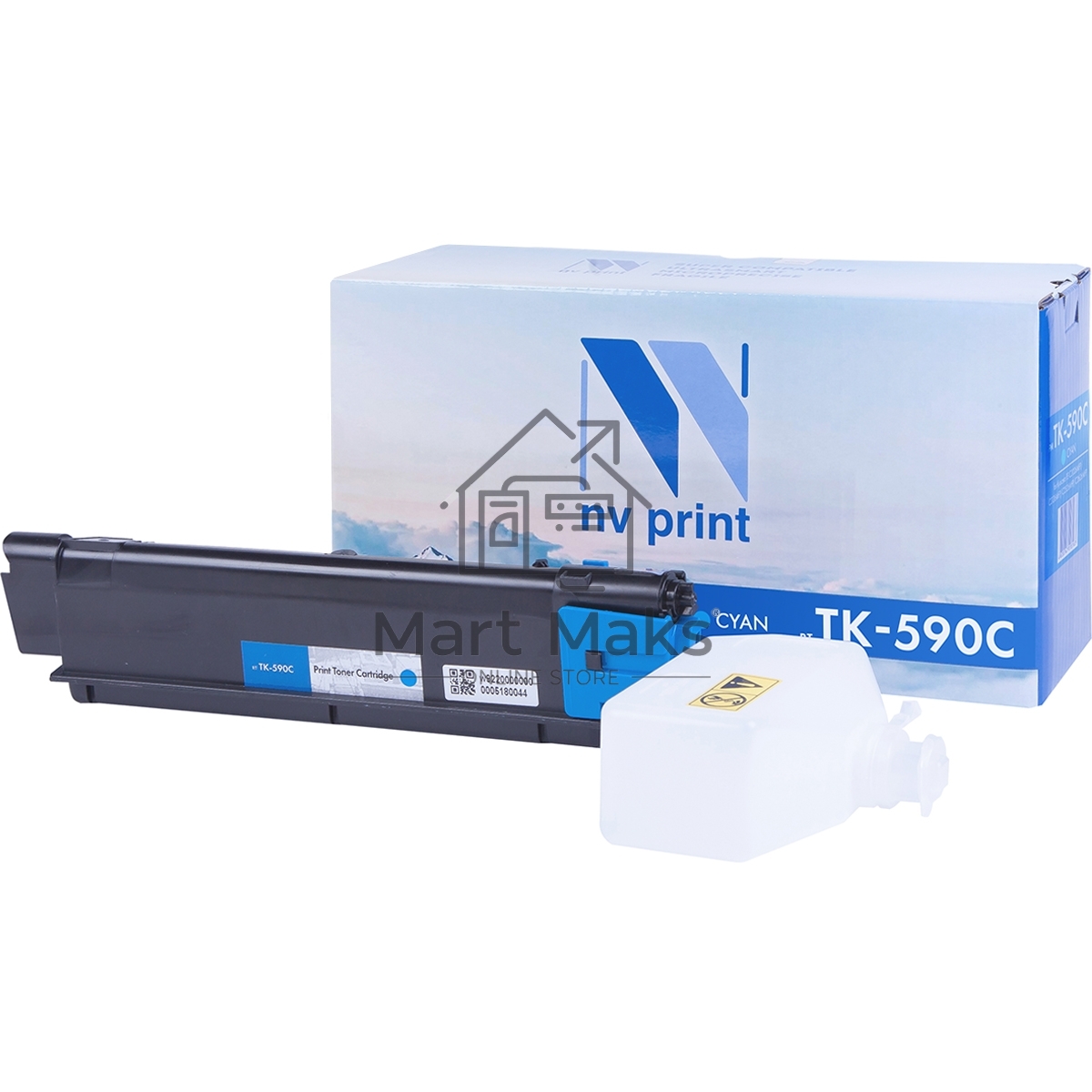 Картридж NVPrint совместимый Kyocera TK-590 Cyan для FS C2026MFP/C2126MFP/C2526MFP/C2626MFP (5000k)