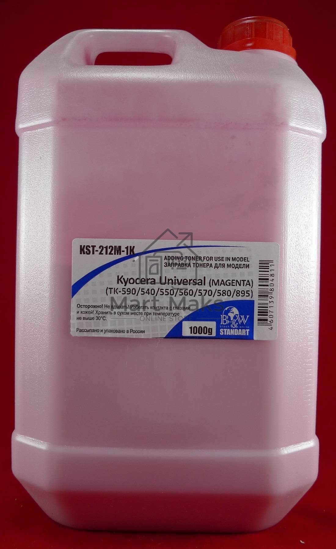 Тонер Kyocera Universal (TK-590/540/550/560/570/580/895) magenta (кан. 1кг) B&W Standart (Tomoegawa) фас России