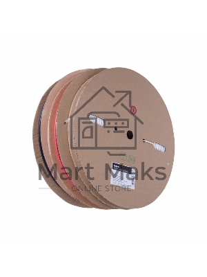 Термоусаживаемая трубка Rexant 10,0/5,0 мм, черная (бухта 100 м)