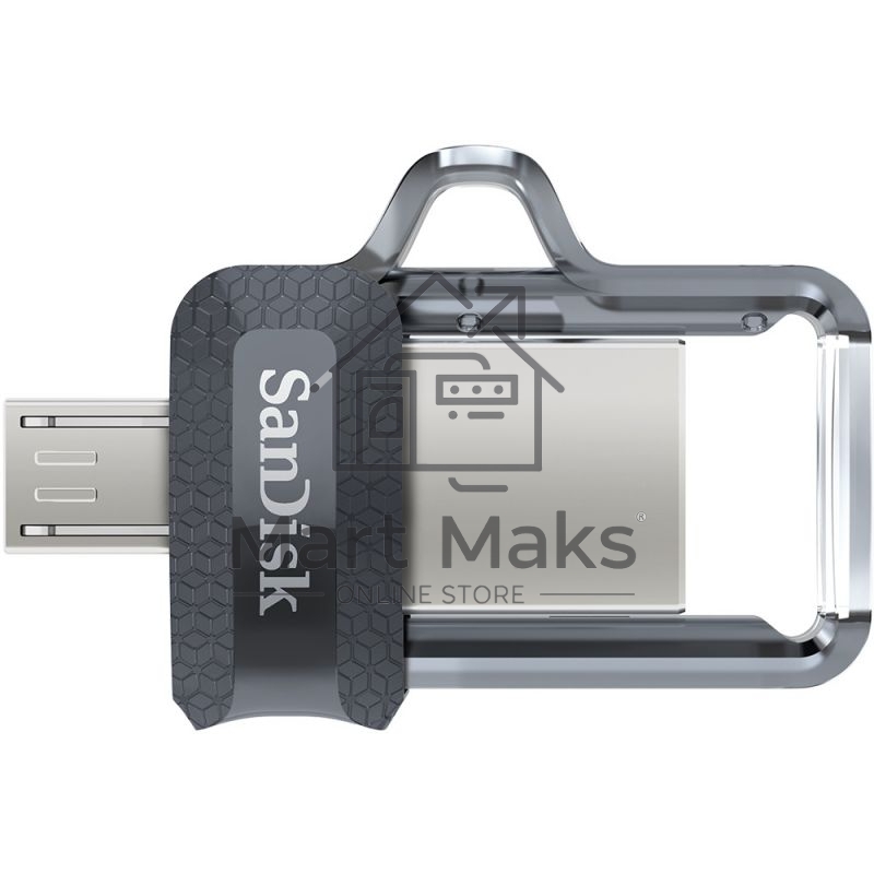 Флешка USB R/W R/W 128GB SanDisk Ultra Android Dual Drive OTG, m3.0/USB 3.0, Black