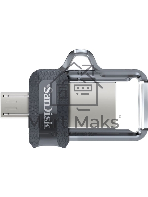 Флешка USB 128Gb SanDisk Ultra Android Dual OTG, m3.0/USB 3.0, черный