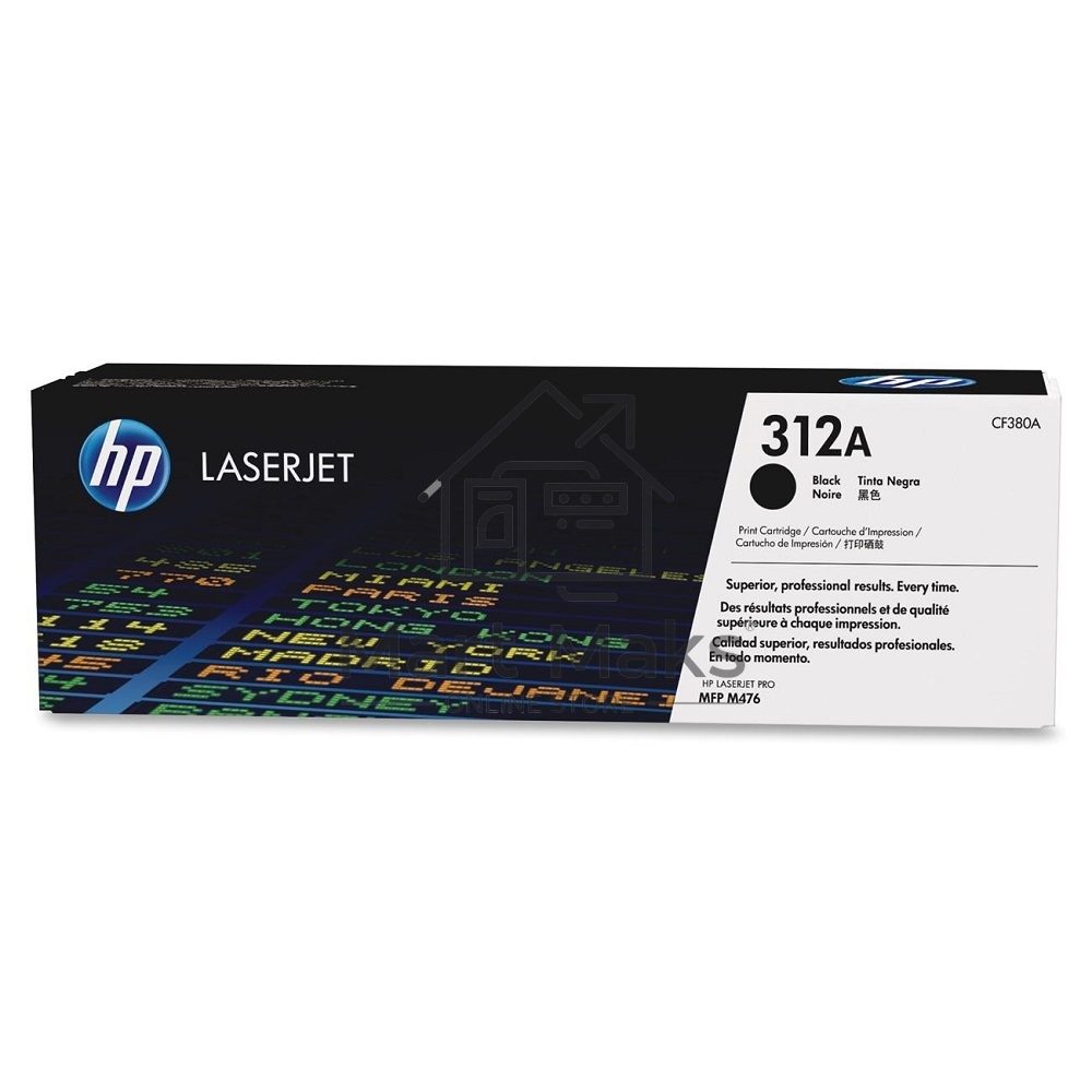 Тонер Картридж HP 312A CF380A черный для HP CLJ Pro M476 (2400стр.)