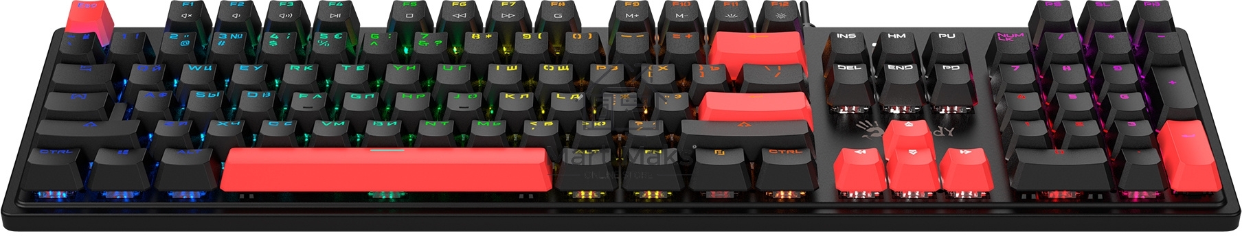 Клавиатура A4Tech Bloody S510R механическая черный USB for gamer LED