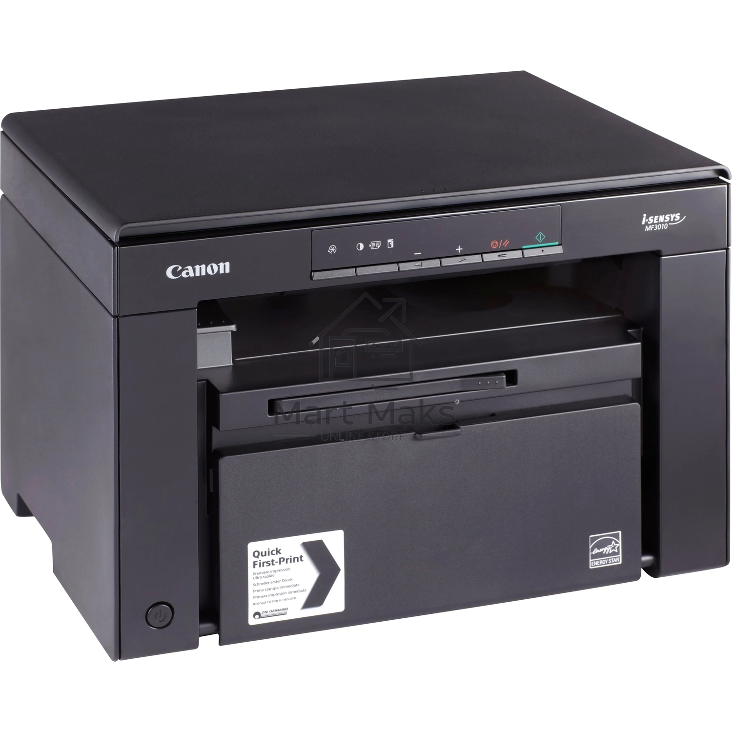 МФУ лазерный Canon i-SENSYS MF3010 (5252B004), A4, ч/б, печ. 18 стр/мин., скан. до 18 стр/мин., 600 x 1200 dpi (печать) 600x600dpi (сканер), USB 2.0