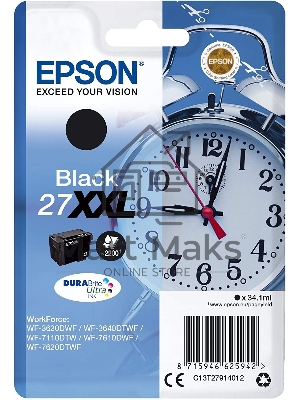 Картридж струйный Epson C13T27914012, 34.1 мл, 2200 к., черный