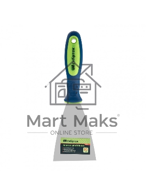 Шпательная лопатка из нержавеющей стали, 80 мм, 2-комп. ручка Сибртех 85524