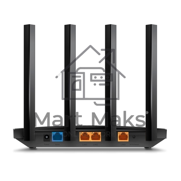 Роутер AX1500 Dual-Band Wi-Fi 6 RouterSPEED: 300 Mbps at 2.4 GHz + 1201Mbps at 5 GHzSPEC: 4× Antennas, 1GHz Dual Core CPU, 1× Gigabit WAN Port + 3× Gigabit LAN Ports, 1024-QAM, OFDMAFEATURE: Tether App, WPA3, Access Point Mode, IPv6 Supported, IPTV, Bea