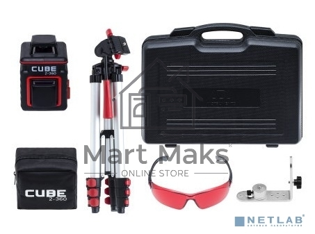 Уровень лазерный ADA Cube 2-360 Ultimate Edition20(70)м ±3/10мм/м ±4° лазер2