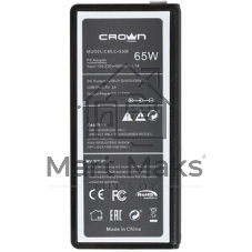Зарядное устройство для ноутбука CROWN USB CMLC-3294 черный (Автомобильное 12V, 90W 15-20V, порт USB 5V 2.1A)