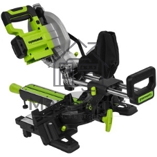 Торцовочная пила Greenworks GD24MS216 24V, бесщеточная, с протяжкой, без АКБ и ЗУ [1501707]