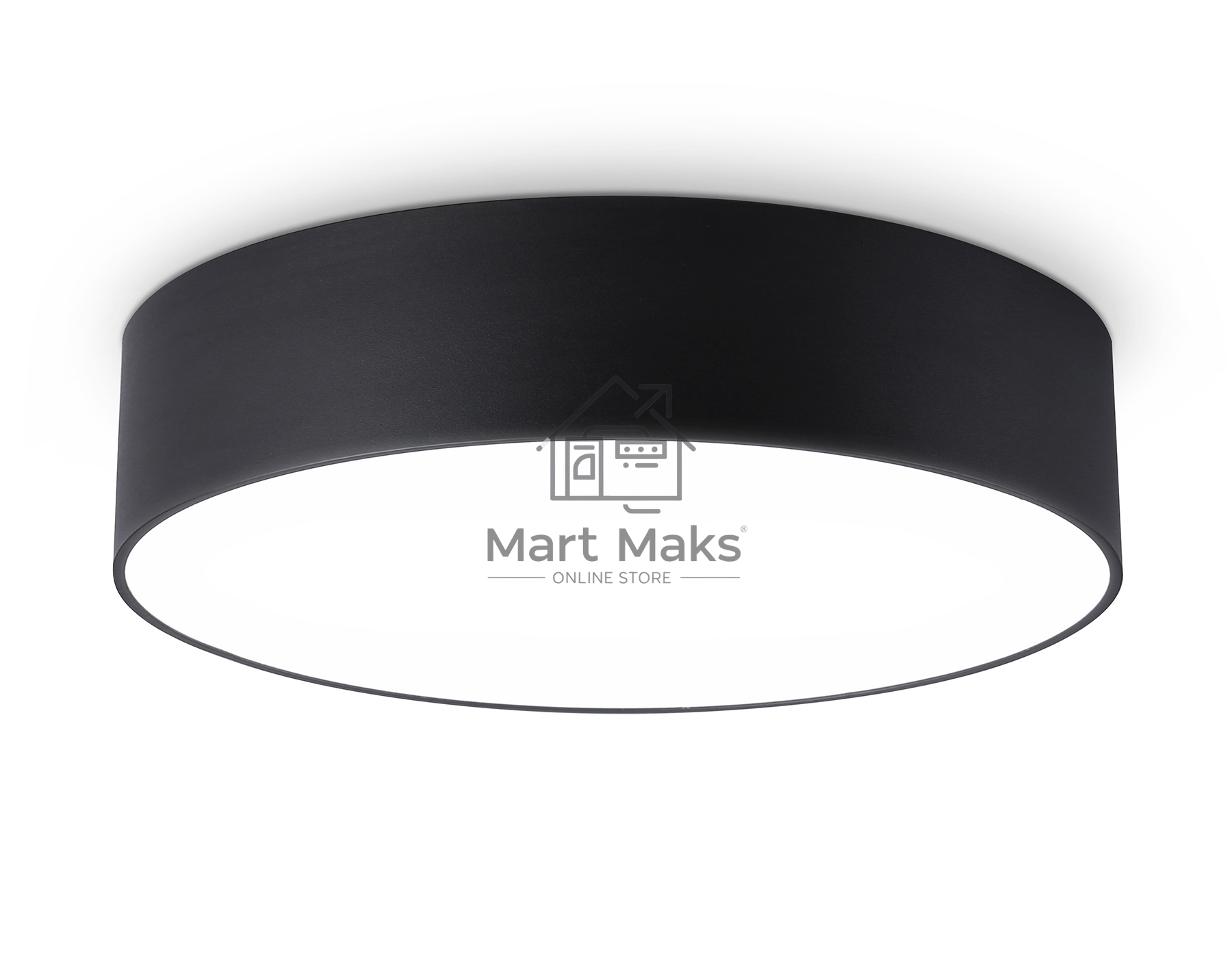 Потолочный светодиодный светильник Ambrella light FV5522 BK черный LED 26W 4200K D220*58 (Без ПДУ)