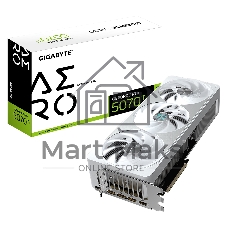 Видеокарта Gigabyte GeForce RTX 5070 Ti AERO, 16Gb GDDR7, 256 bit, HDMIx1, DP, GPU 2300 MHz
