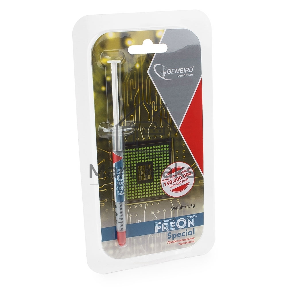 Термо паста Gembird FreOn Special GF-11-1.5 для радиаторов, 1,5гр, шприц
