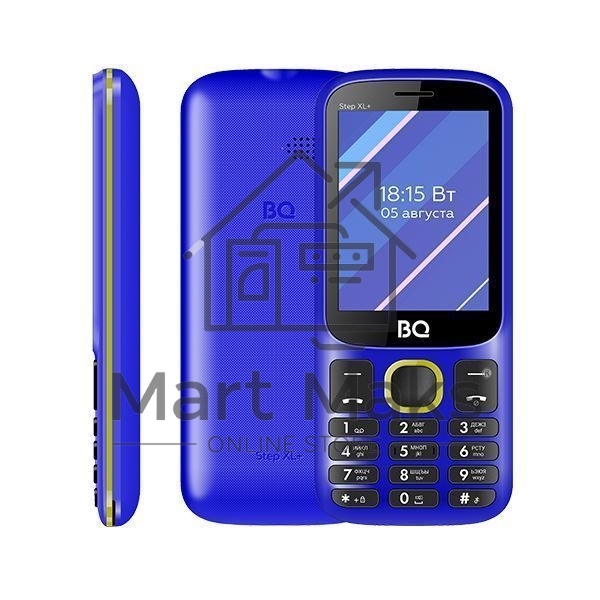 Мобильный телефон BQ 2820 Step XL+ черный/синий
