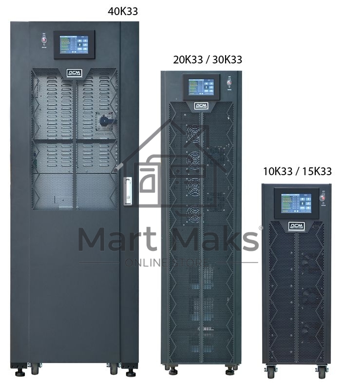 Источник бесперебойного питания Powercom VGD-II-10K33 10000Вт 10000ВА черный