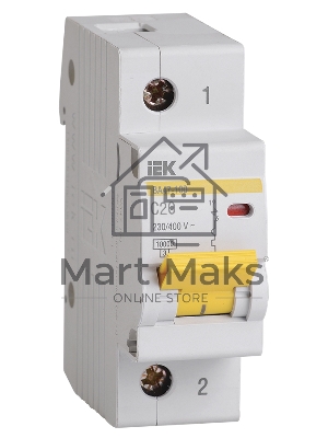Выключатель автоматический ВА47-100 1Р 20А 10кА х-ка C MVA40-1-020-C IEK