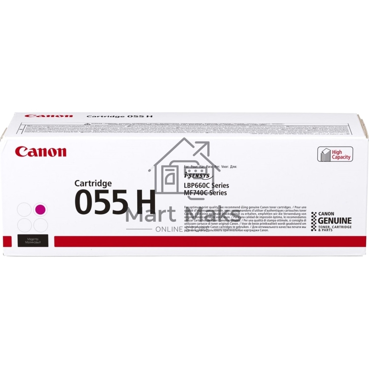 Картридж лазерный Canon 055 H M (3018C002) пурпурный (5900 стр.) для Canon i-SENSYS серий MF740, LBP660.