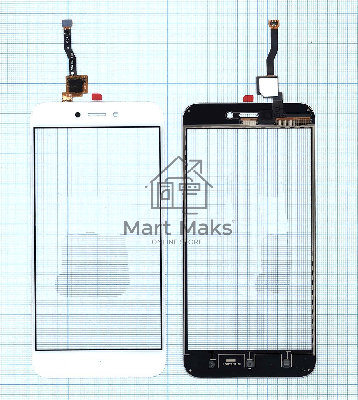 Сенсорное стекло (тачскрин) для Xiaomi Redmi 5A, белое