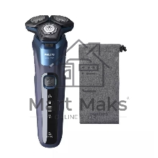 Электробритва роторная Philips S5885/10 реж.эл.:3 питан.:аккум. темно-синий