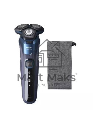 Электробритва роторная Philips S5885/10 реж.эл.:3 питан.:аккум. темно-синий