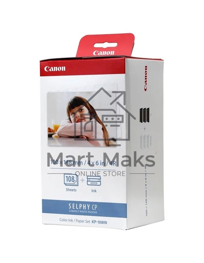 Набор для печати Canon KP-108IN 3115B001 10x15/108л./белый для сублимационных принтеров