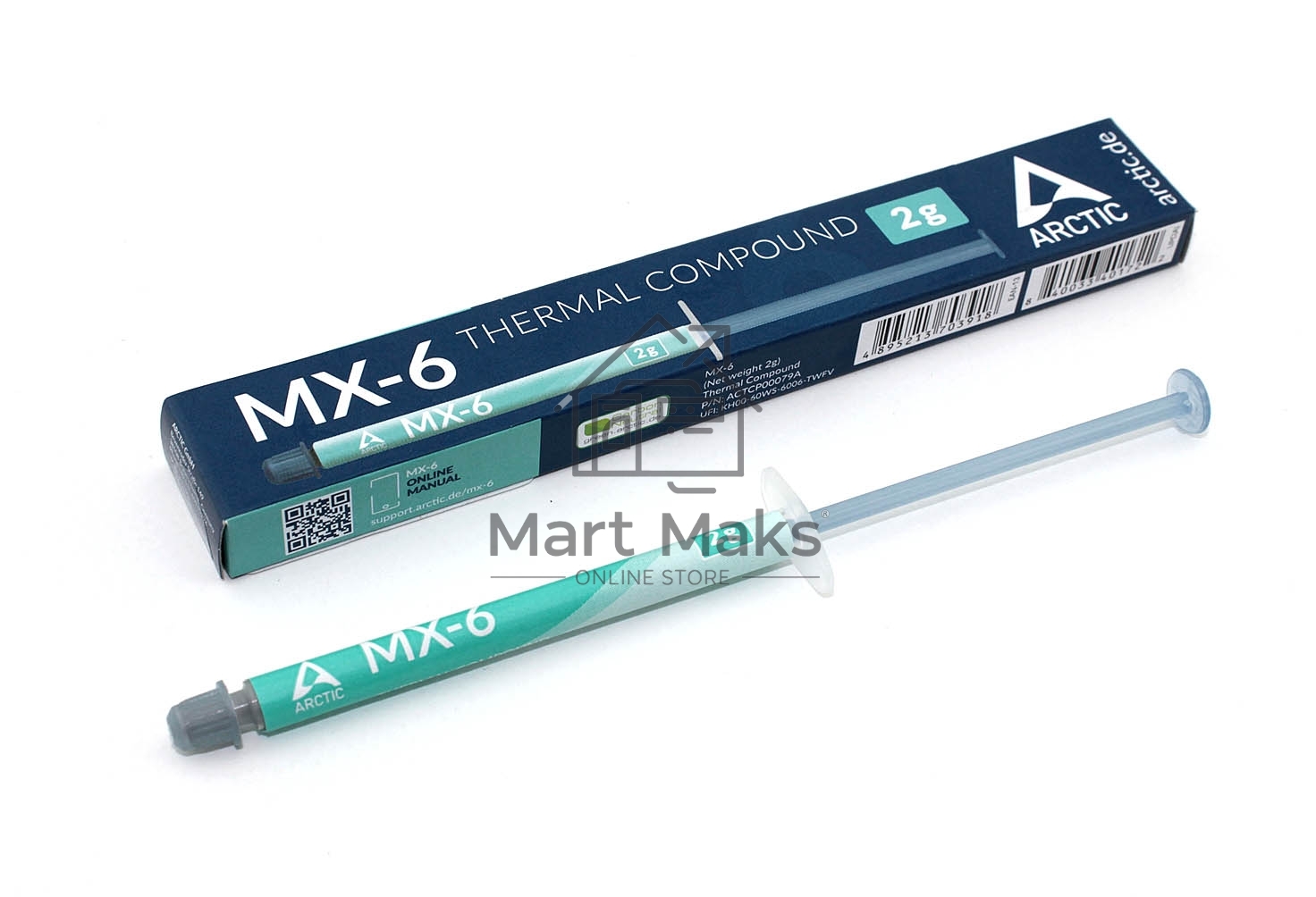 Термопаста Arctic Cooling MX-6 Thermal Compound 2г.