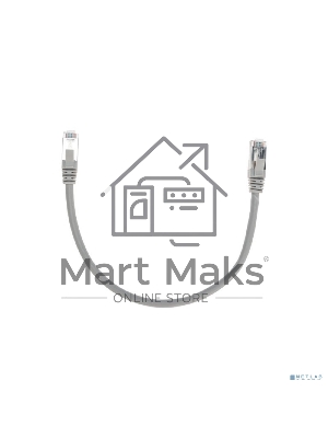 Патч-корд F/UTP Rexant cat.6, RJ45-RJ45, экранированный, 26AWG, LSZH, серый, 0.3 м